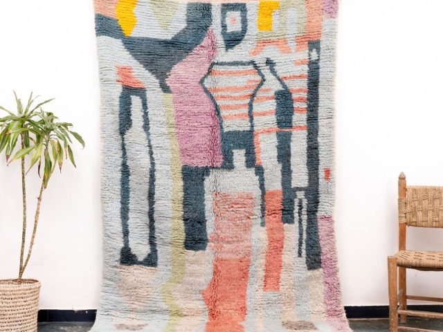 Modern Light Blue Rug