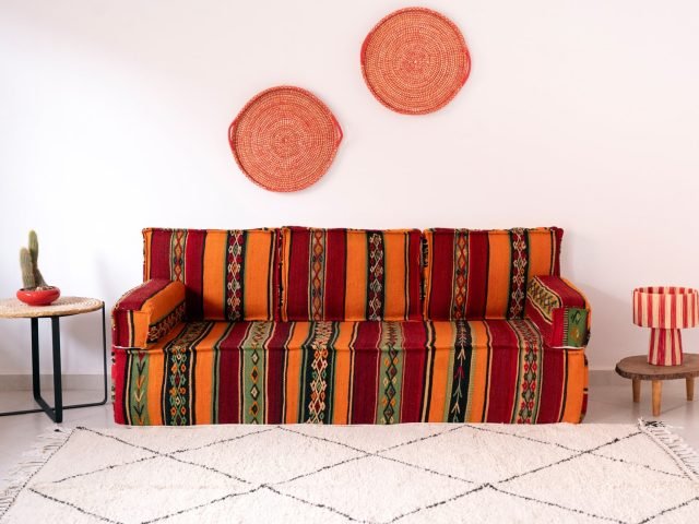 Floor Sofa Moroccan Striped