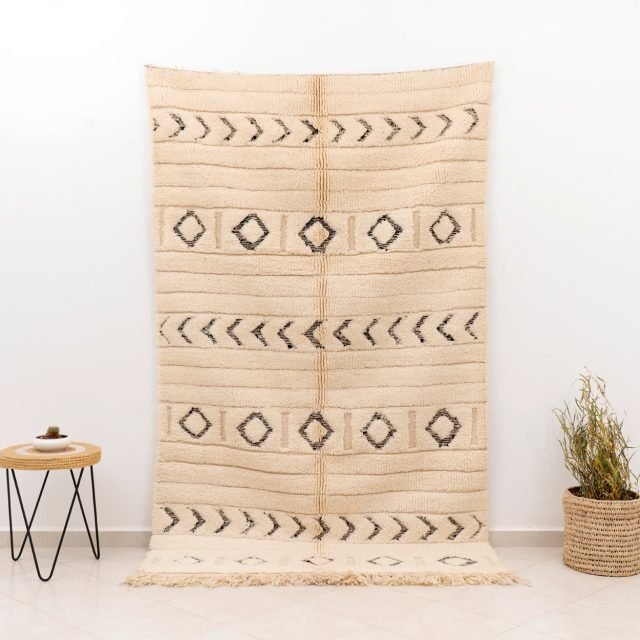 Modern Beni Carpet White