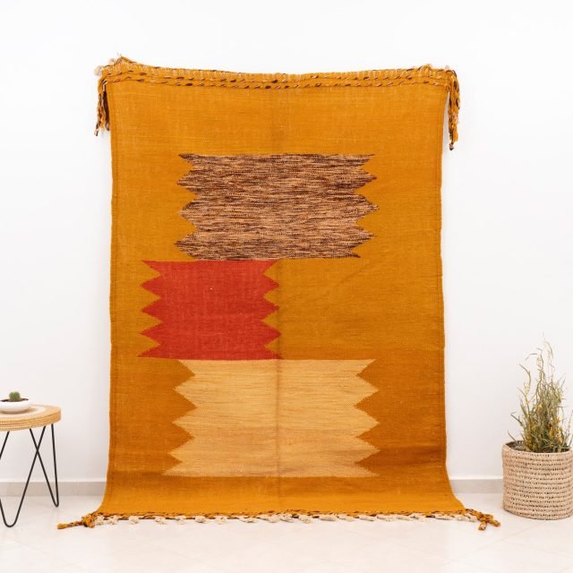Berber Kilim Carpet Orange