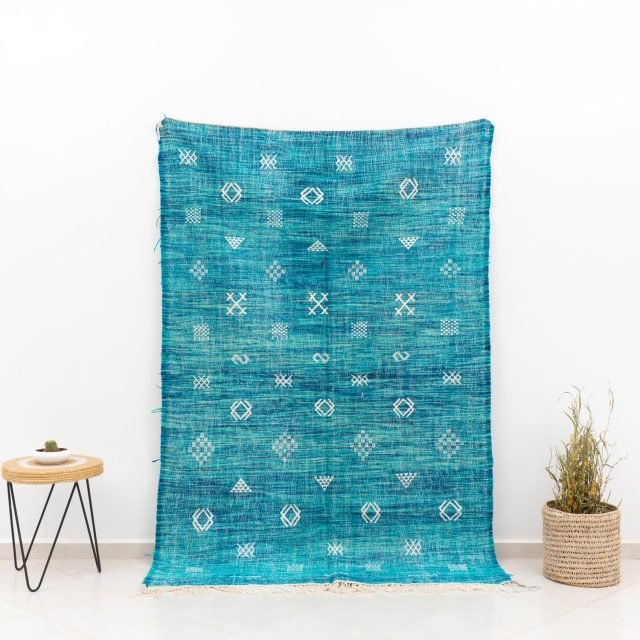 Light Blue Rug Kilim