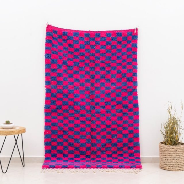 Checkered Berber Rug