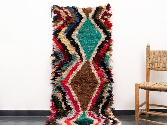 Moroccan Boucherouite Carpet Multicolor